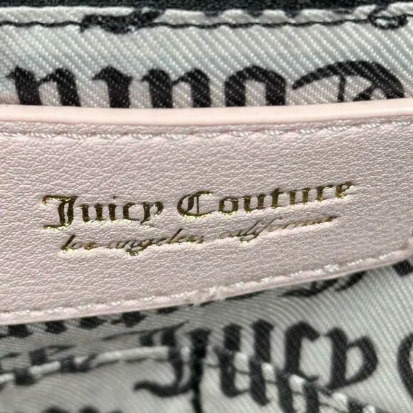 NWT Juicy Couture Heritage Weekender Bag Black Pink Velour Crown Duffel TikTok - Picture 11 of 11